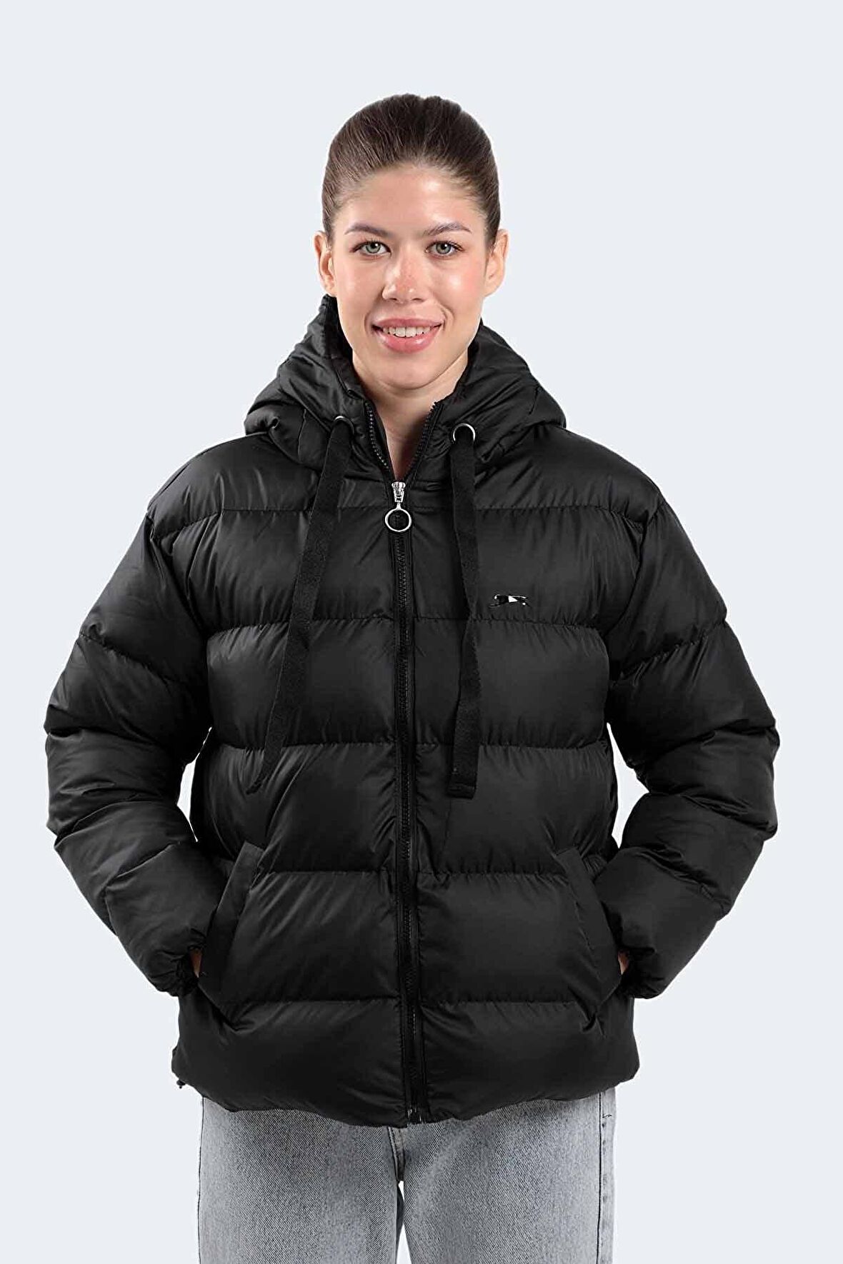 Slazenger BRENDA I Kadın Mont ST22JK001-500Siyah