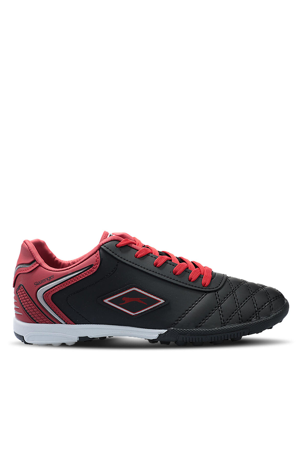 Slazenger HUGO HS Futbol Erkek Halı Saha Ayakkabı Siyah / Kırmızı