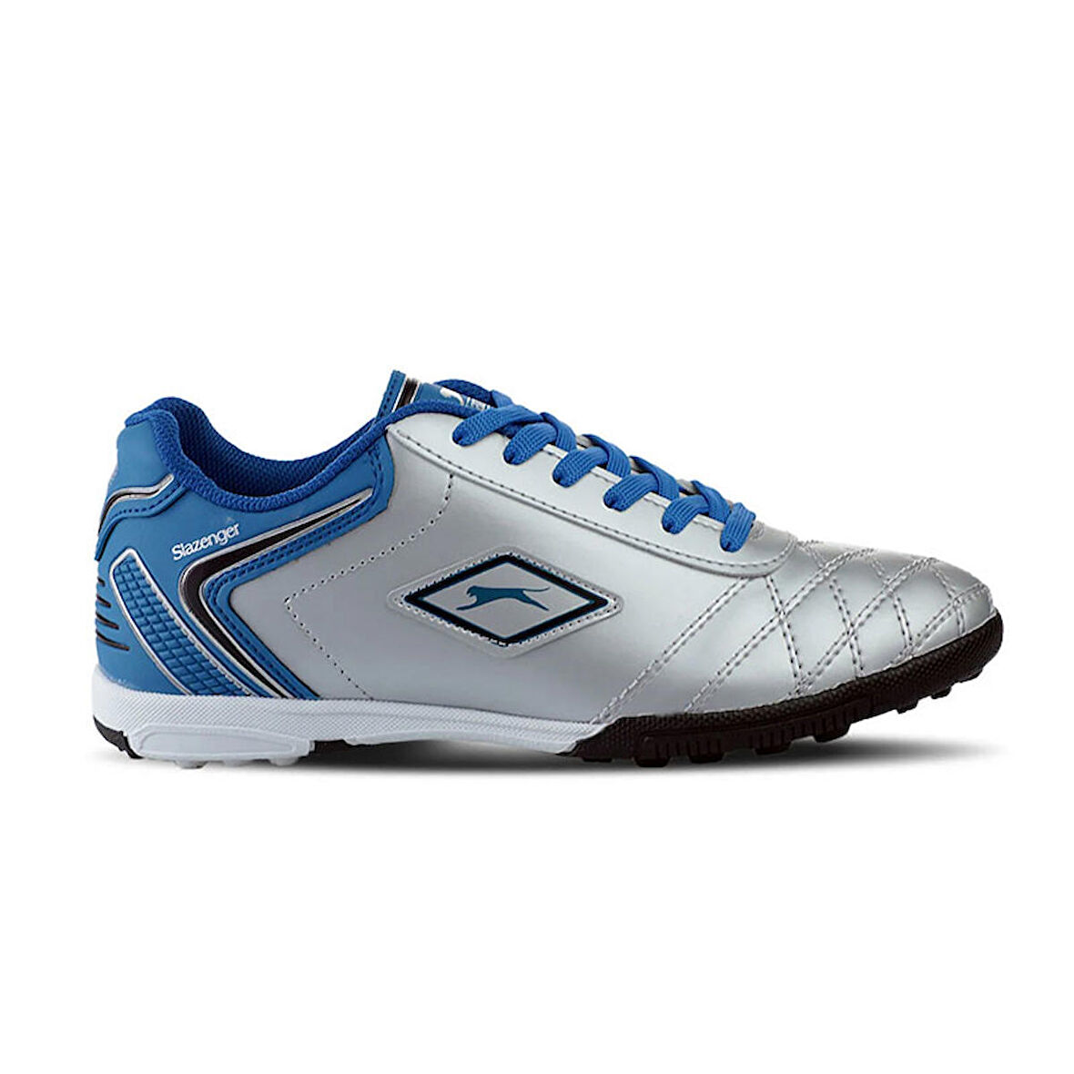 Slazenger HUGO HS Erkek Halı Saha Gri / Mavi Futbol Ayakkabısı