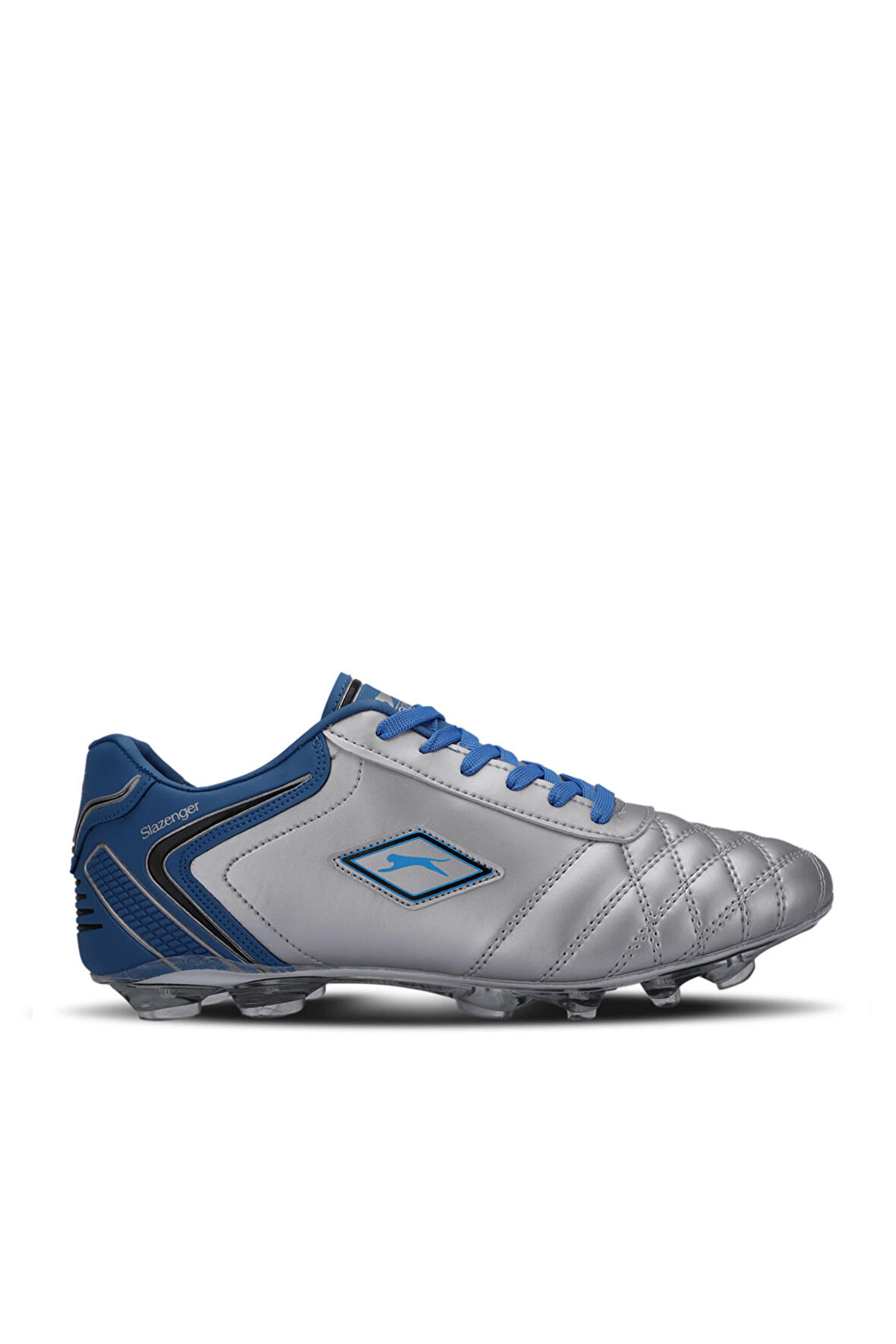 Slazenger HUGO KR Futbol Erkek Çocuk Krampon Ayakkabı Gri / Mavi