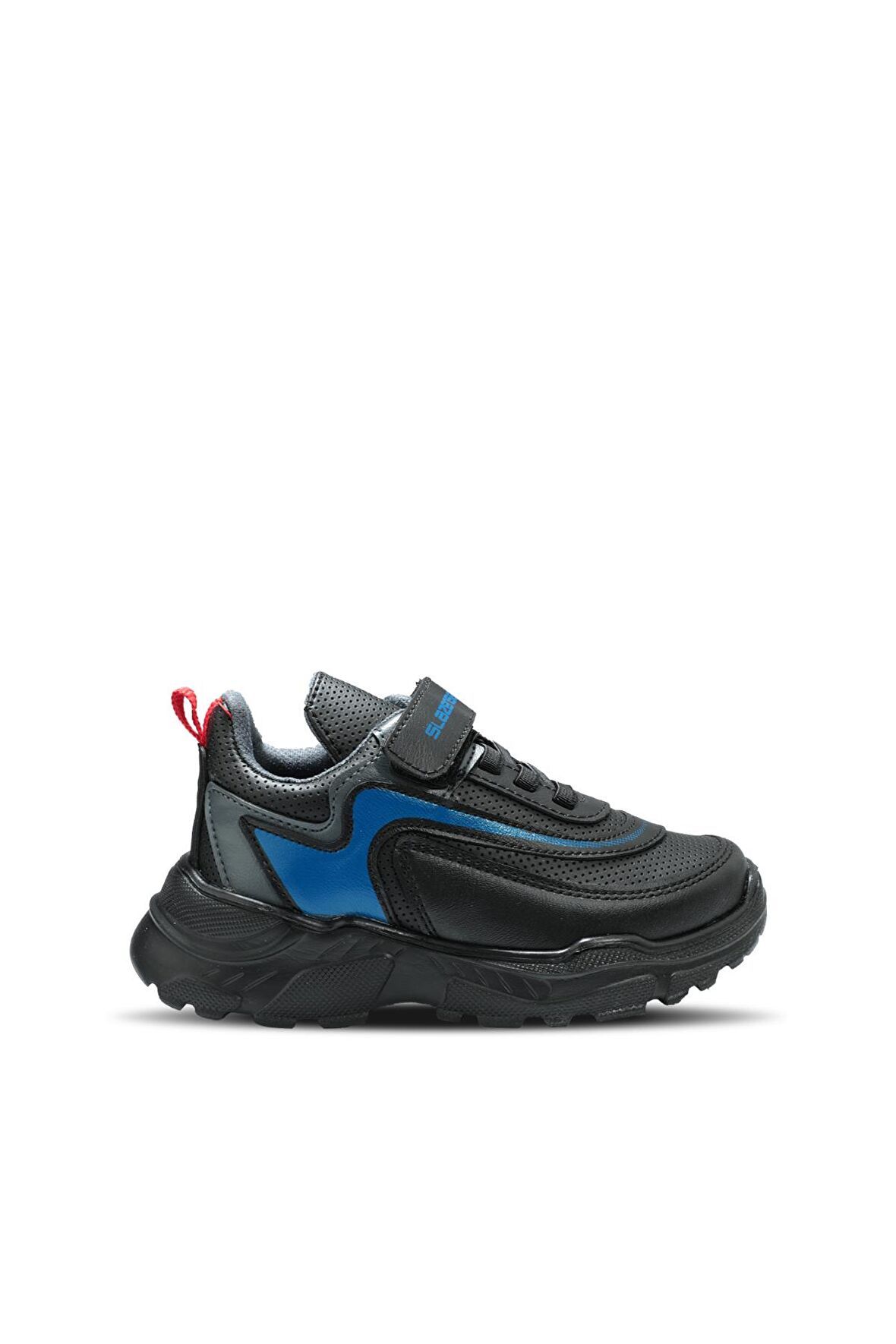 Slazenger KANON I Çocuk Cırt Cırtlı Siyah / Mavi Sneaker