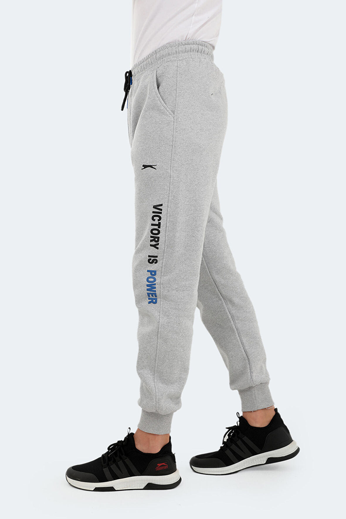 Slazenger NAHAL I Erkek Cepli Gri Eşofman Altı