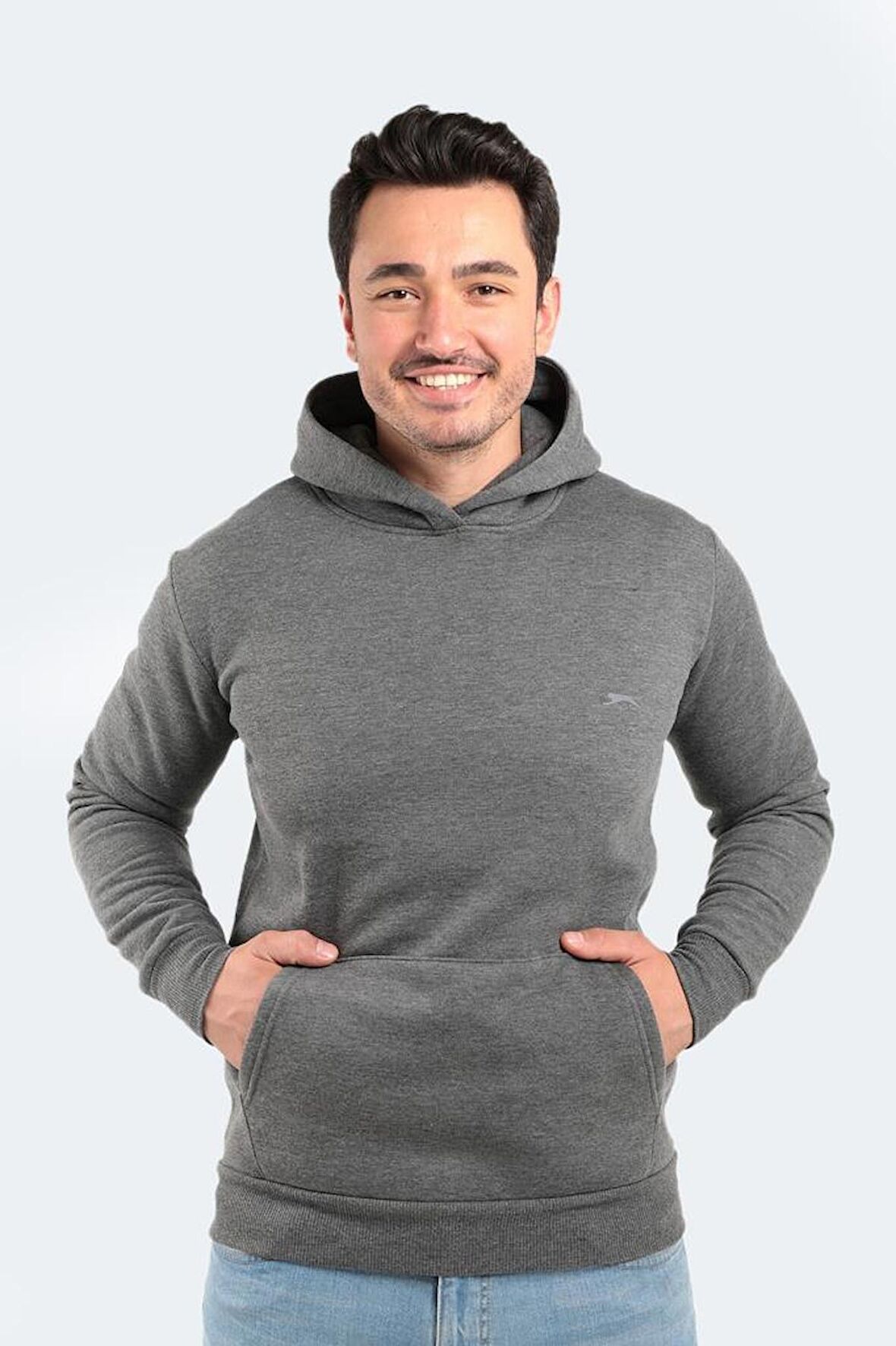 Slazenger Kapena Erkek Sweatshirt Koyu Gri