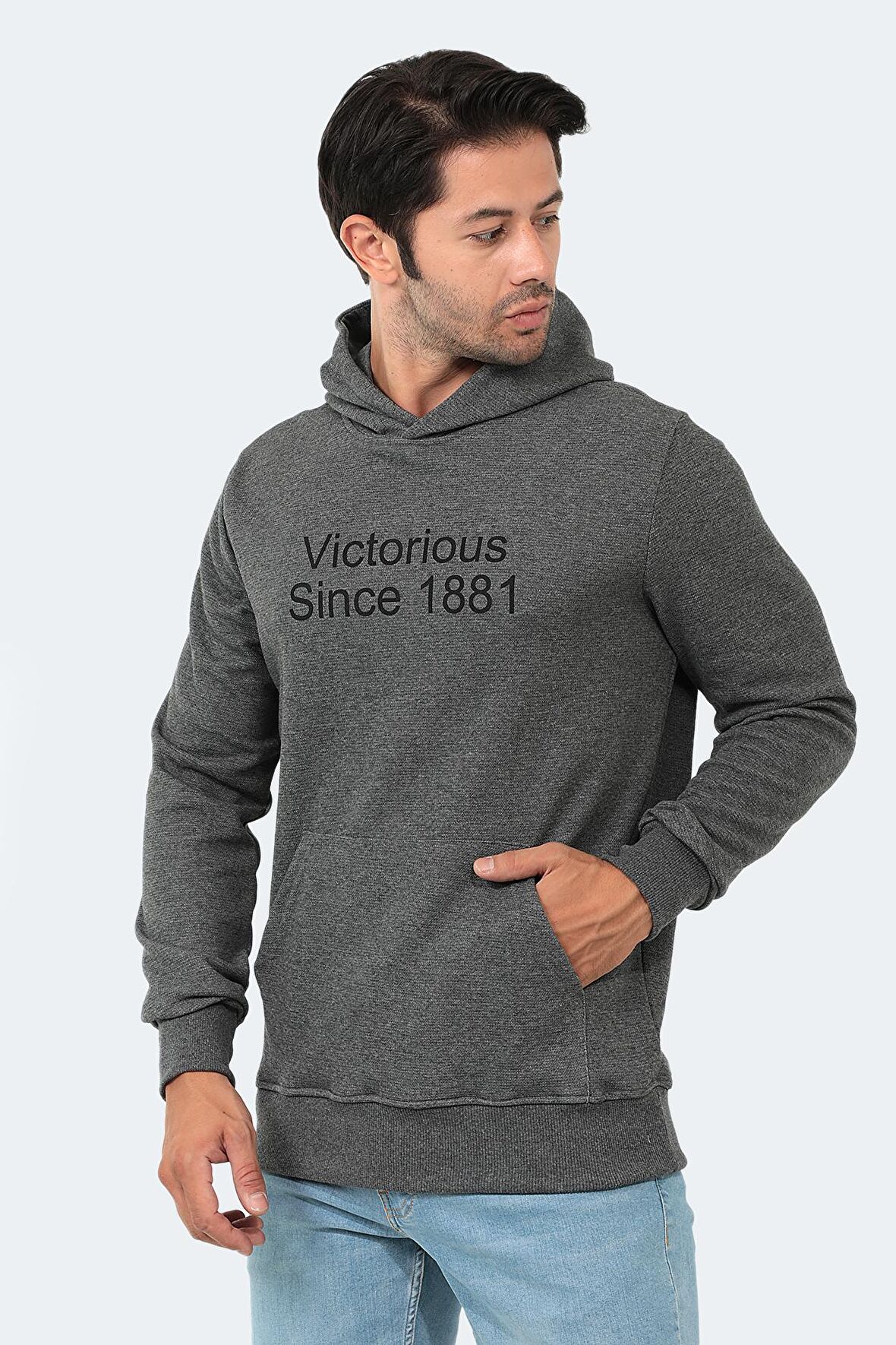 Slazenger BARNA Erkek Sweatshirt Antrasit