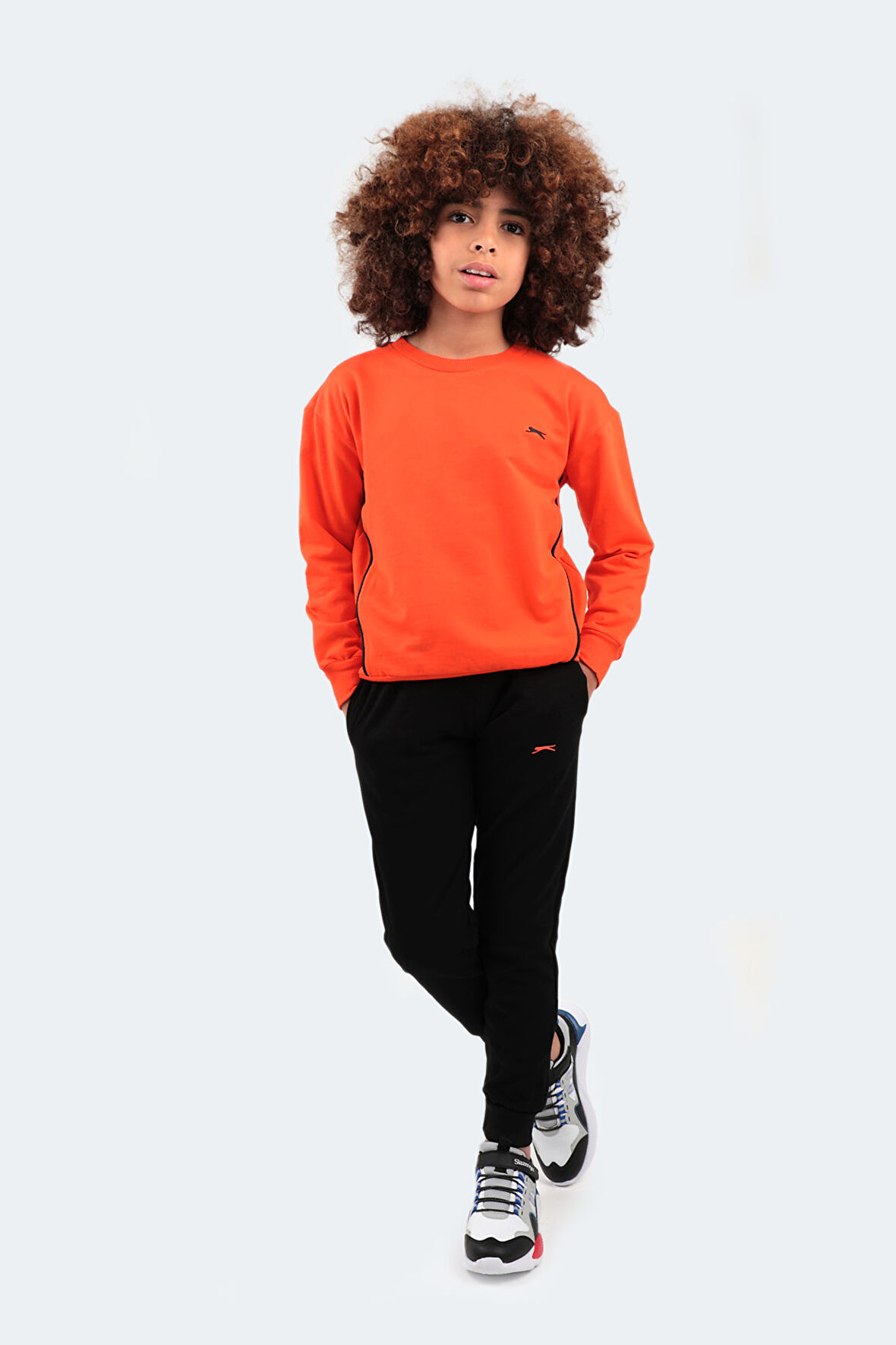 Slazenger DISEL Unisex Çocuk Eşofman Takım Turuncu