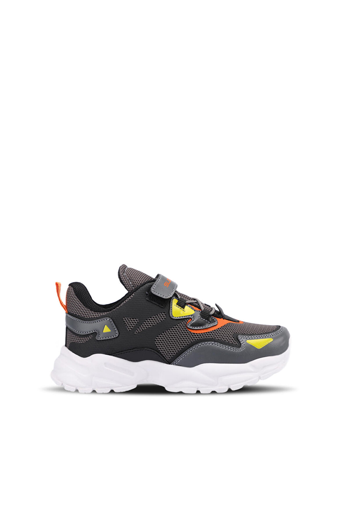 Slazenger KAJAL I Çocuk Cırt Cırtlı Koyu Gri Sneaker