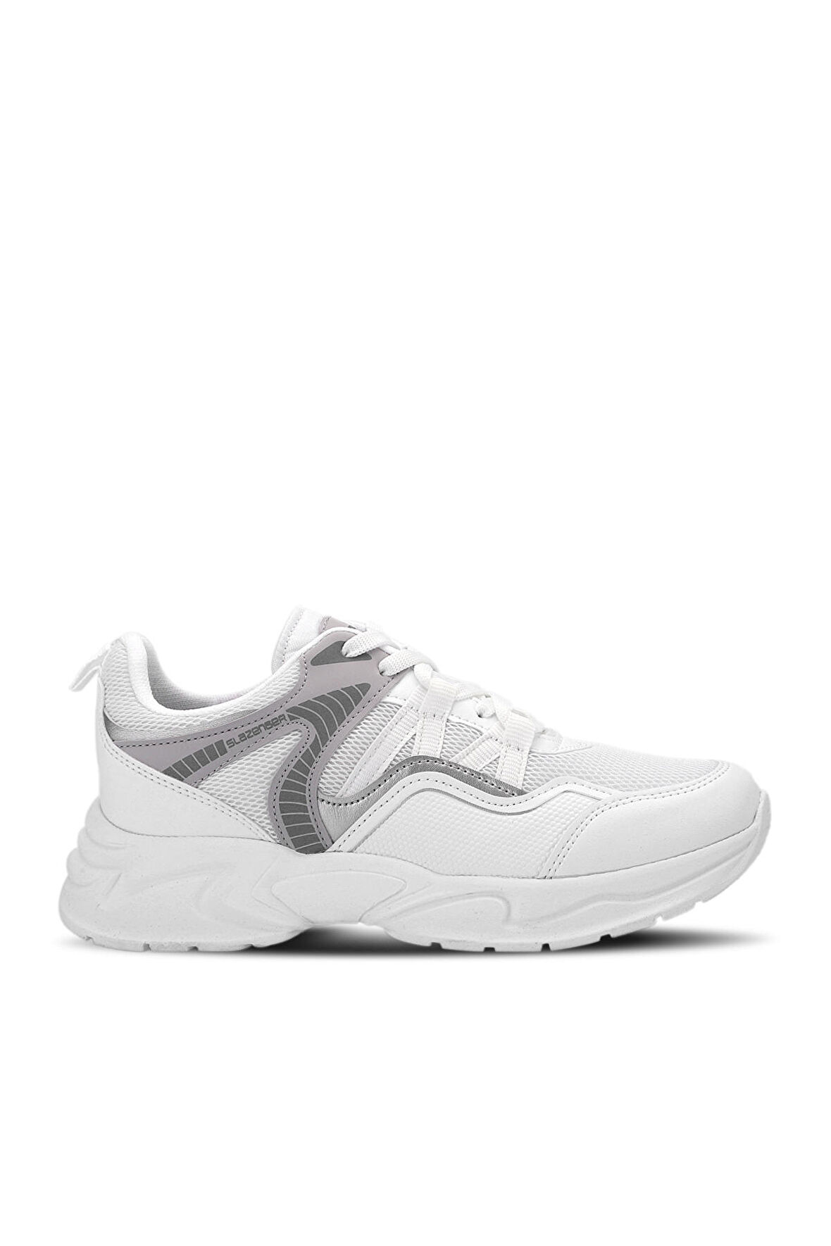 Slazenger KARME I Sneaker Kadın Ayakkabı Beyaz / Gümüş