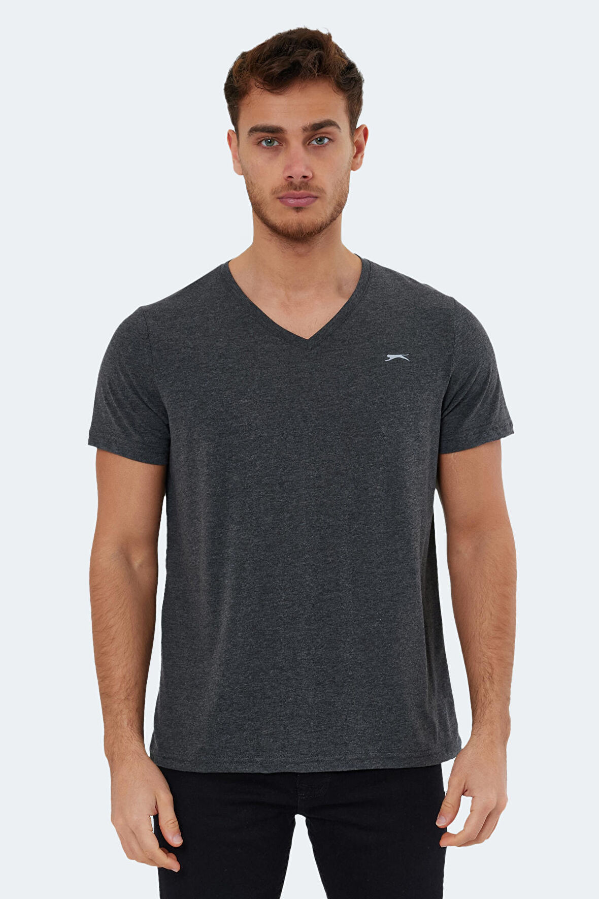 Slazenger RIVALDO Erkek T-Shirt Koyu Gri