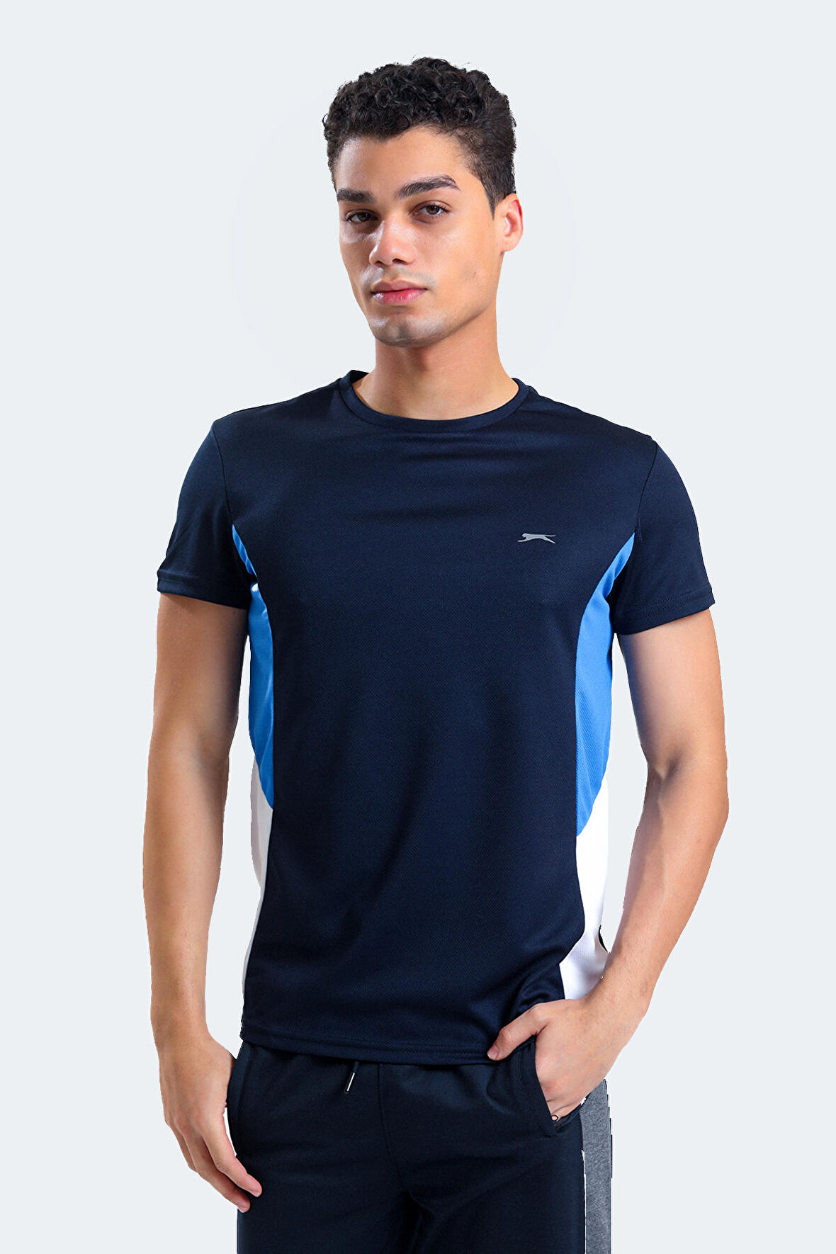 Slazenger RYAN Erkek T-Shirt Lacivert / Mavi