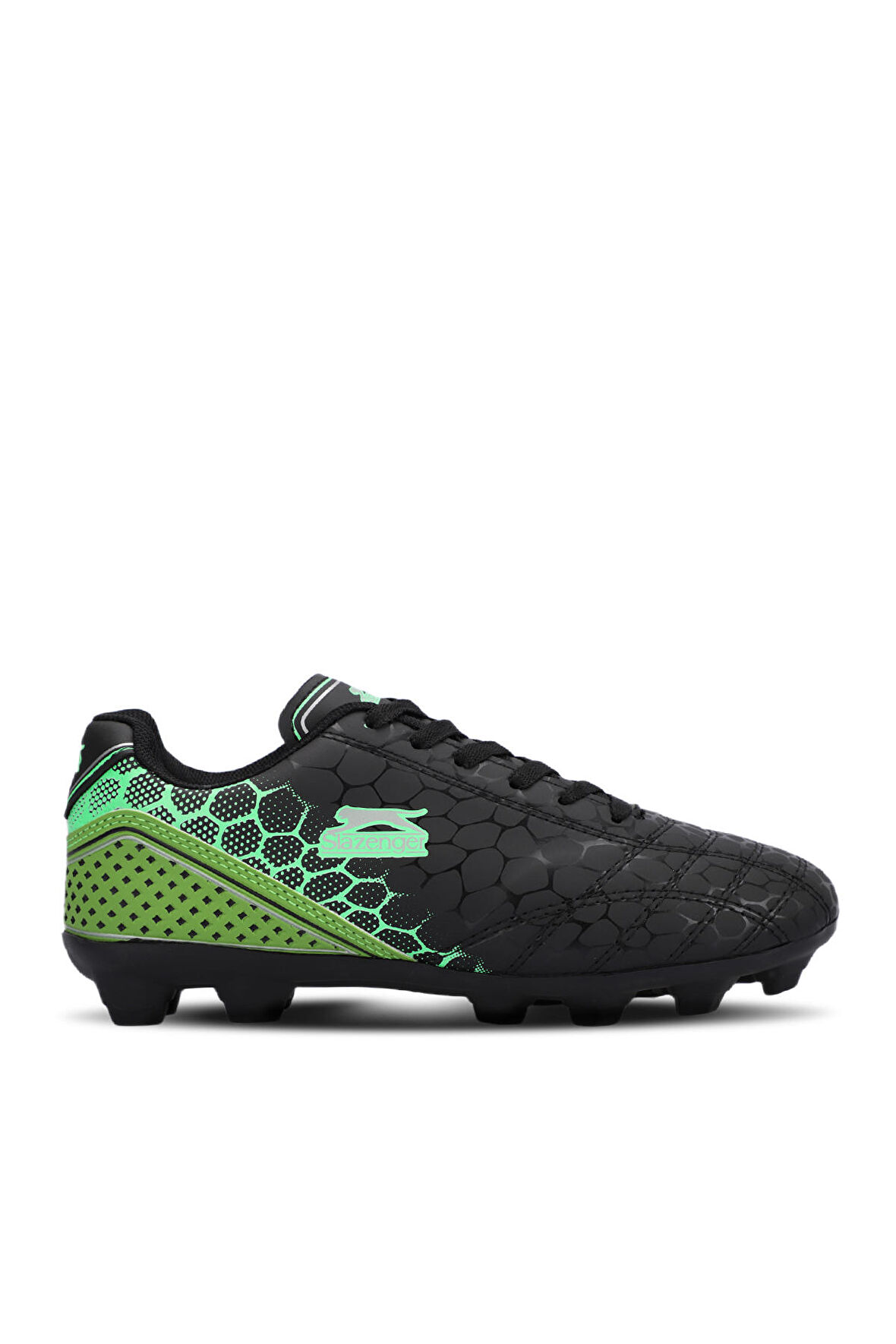 Slazenger DANGER I KRP Futbol Erkek Çocuk Krampon Ayakkabı Siyah / Yeşil