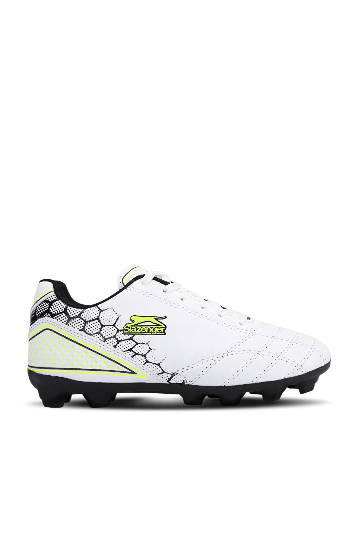 Slazenger DANGER I KRP Futbol Erkek Çocuk Krampon Ayakkabı Beyaz / Yeşil