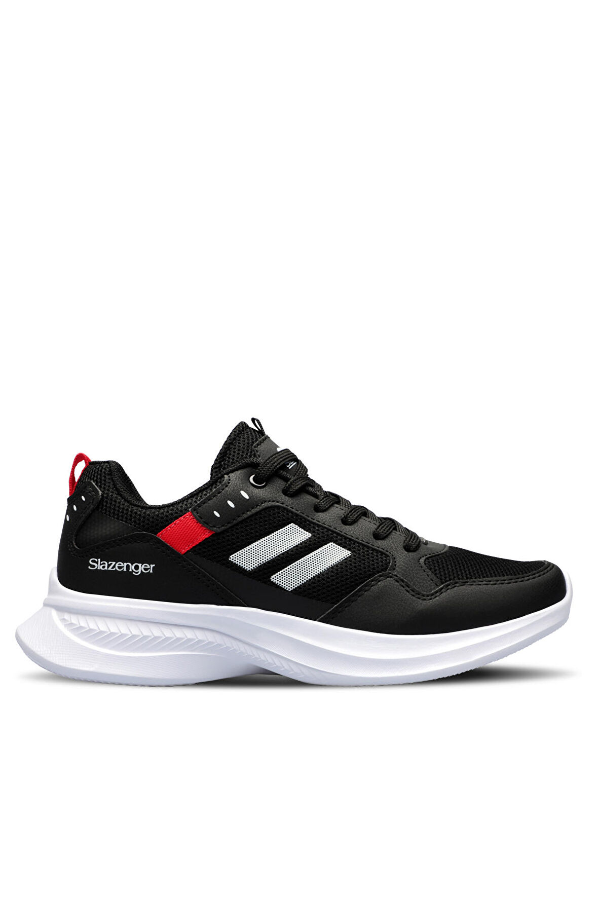 Slazenger ZAYN Sneaker Erkek Ayakkabı Siyah / Beyaz / Kırmızı