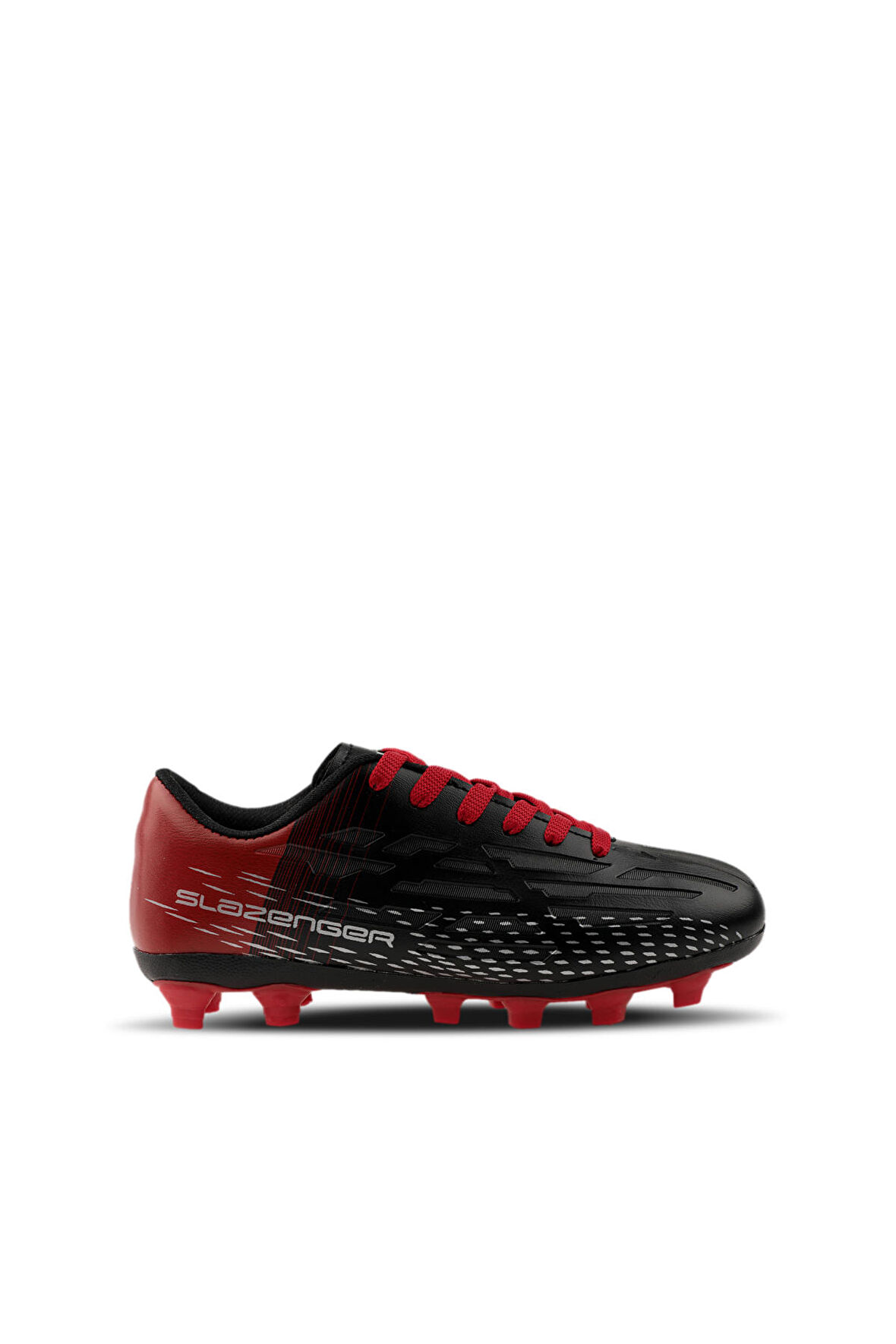 Slazenger SCORE I KRP Futbol Erkek Çocuk Krampon Ayakkabı Siyah / Kırmızı