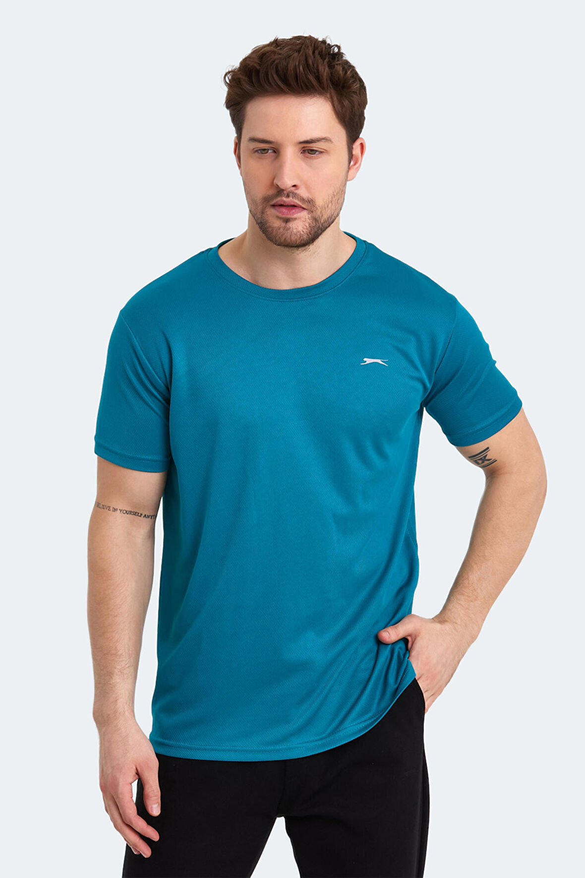 Slazenger ODALIS Erkek T-Shirt Mavi