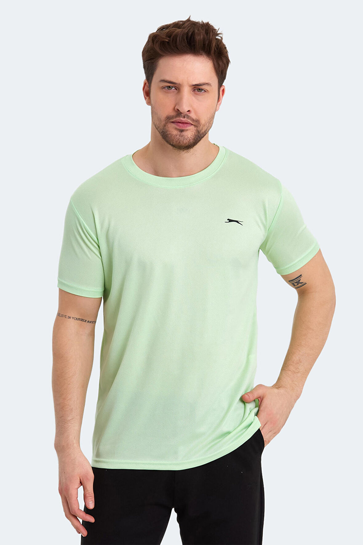 Slazenger ODALIS I Erkek  Yeşil Tişört