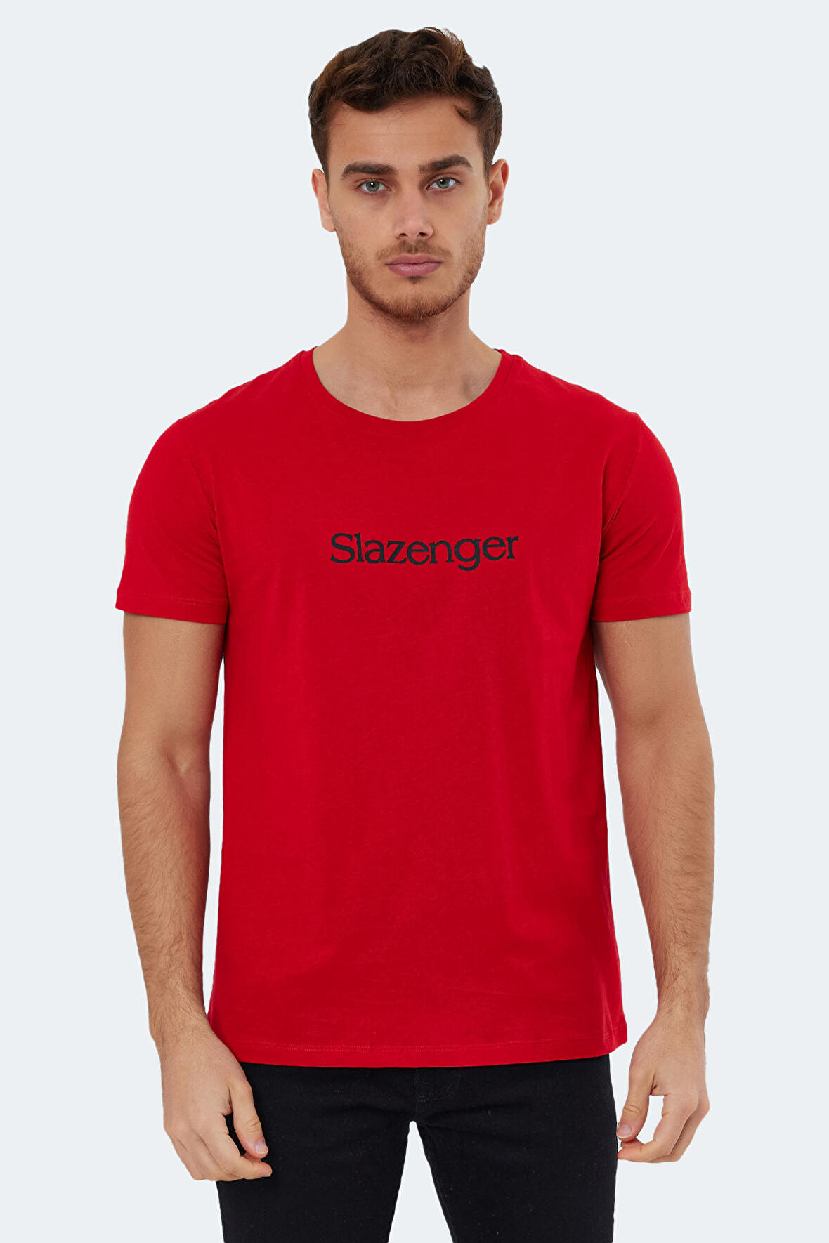 Slazenger SABE Erkek T-Shirt Kırmızı