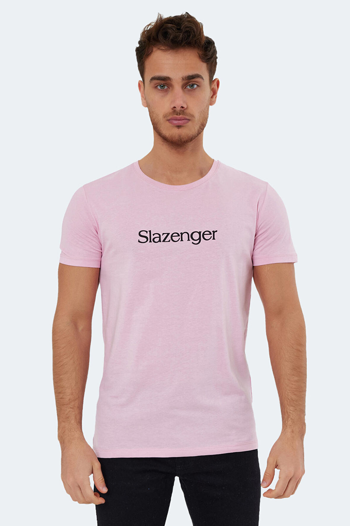 Slazenger SABE Erkek T-Shirt Açık Pembe