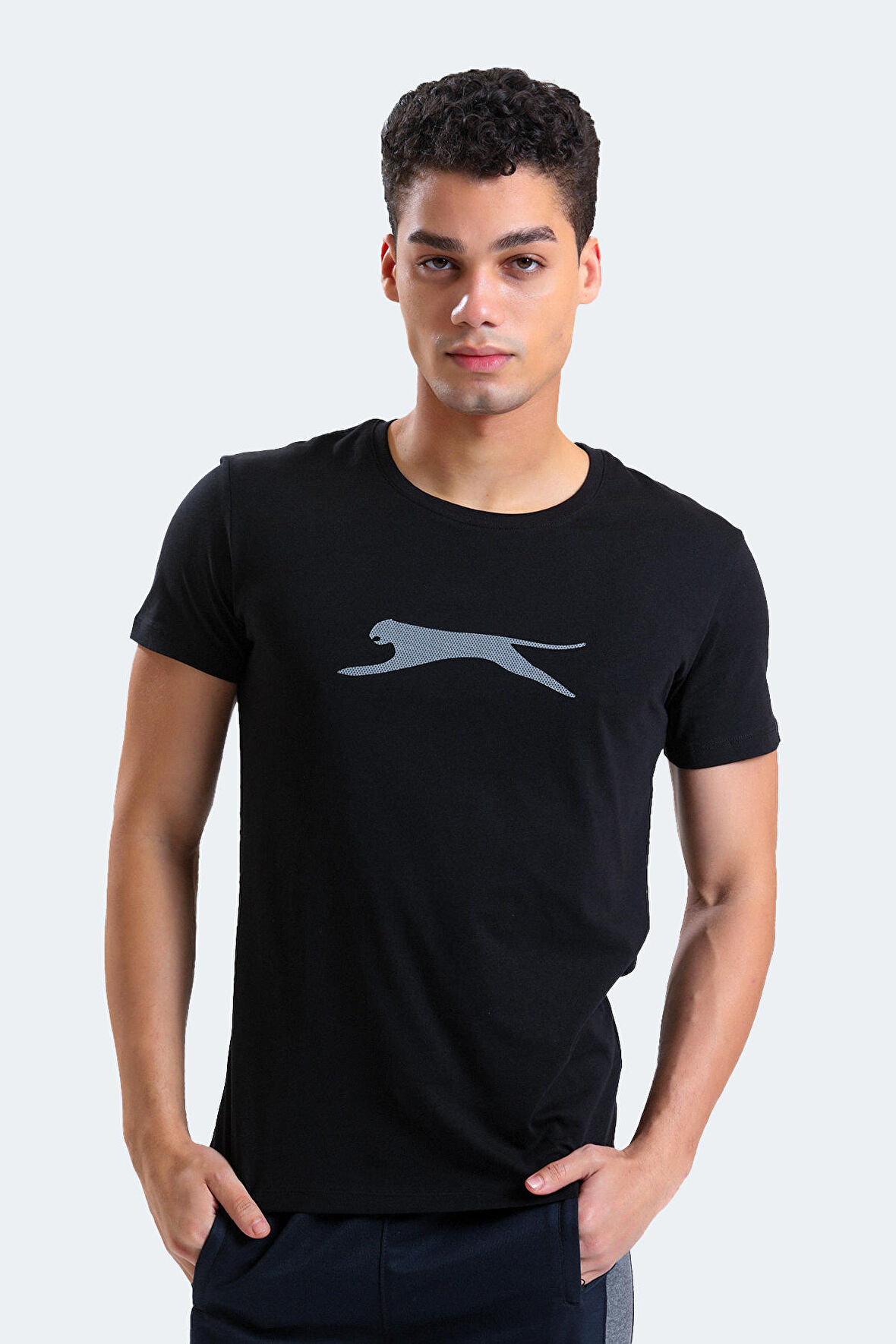 Slazenger SECTOR Erkek T-Shirt Siyah