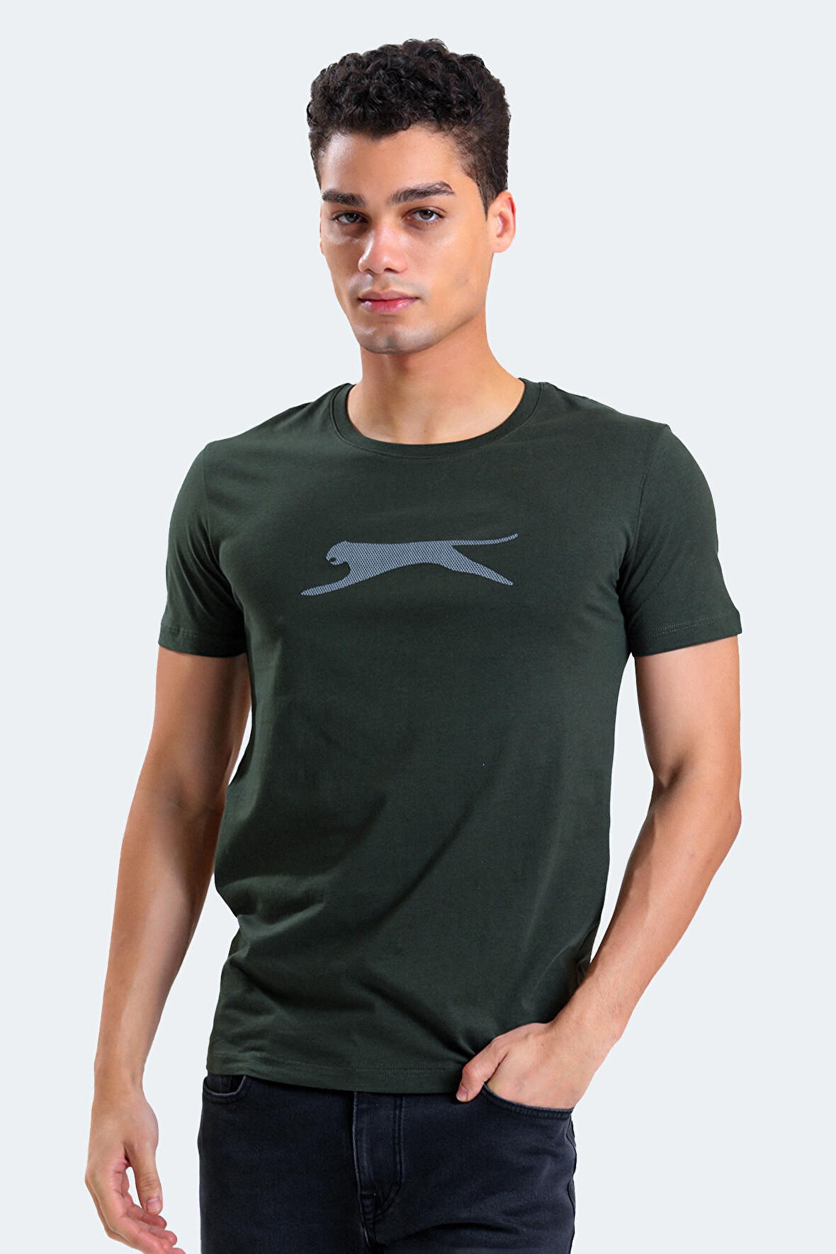 Slazenger SECTOR Erkek T-Shirt Haki