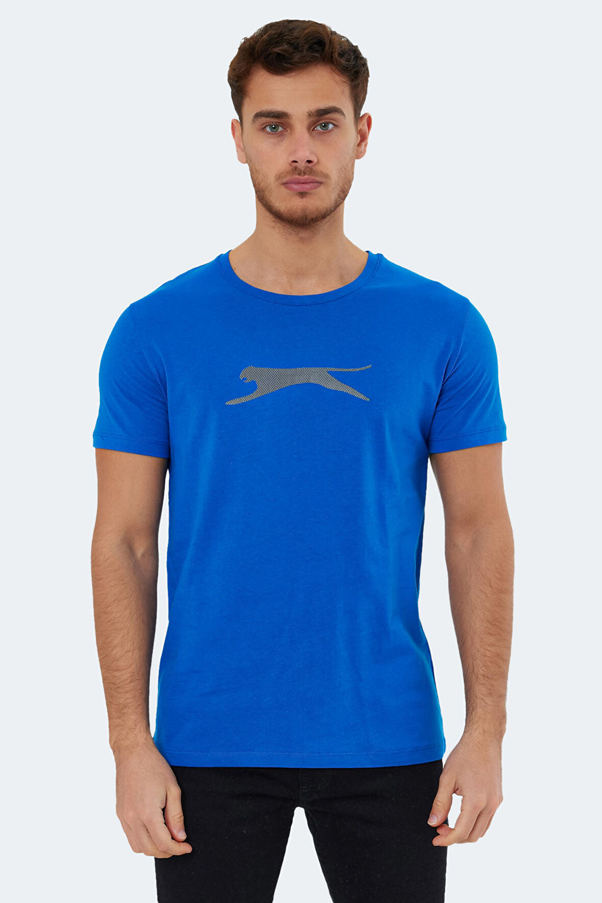 Slazenger SECTOR Erkek T-Shirt Saks Mavi