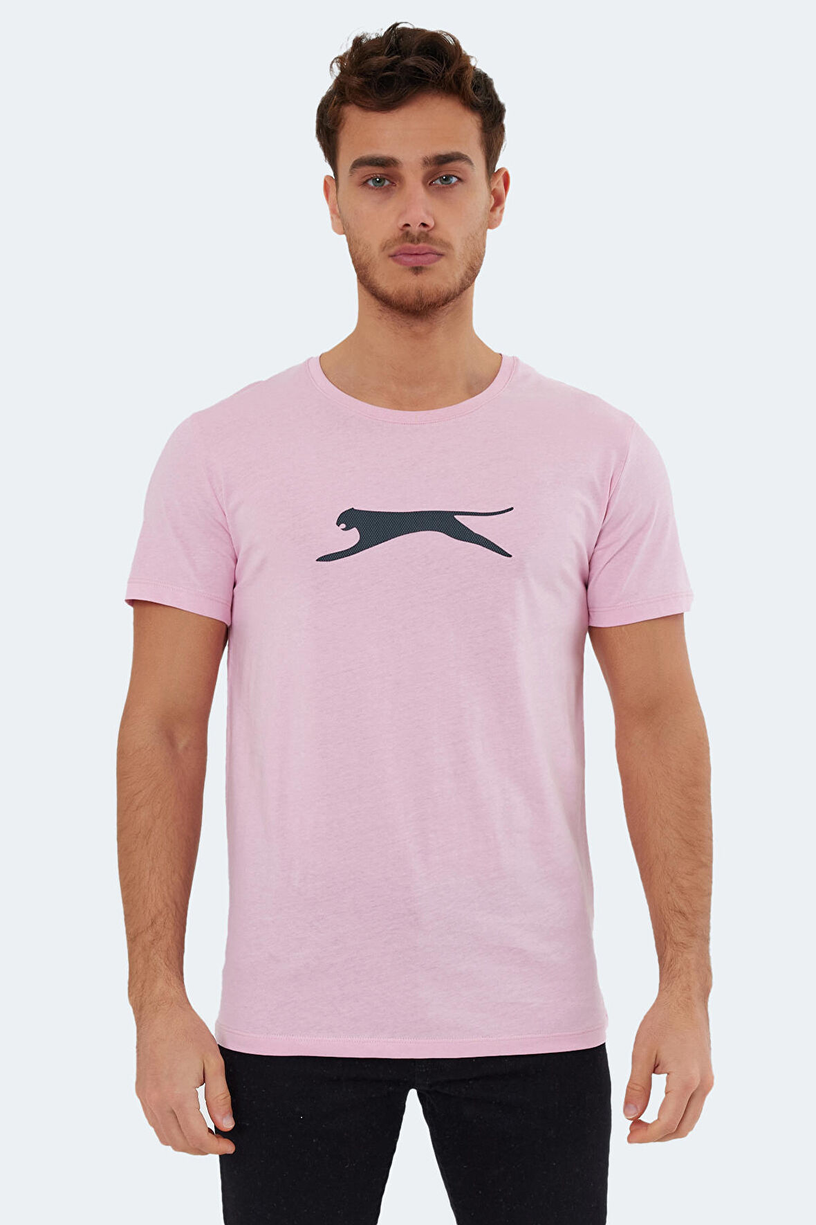 Slazenger SECTOR Erkek T-Shirt Açık Pembe