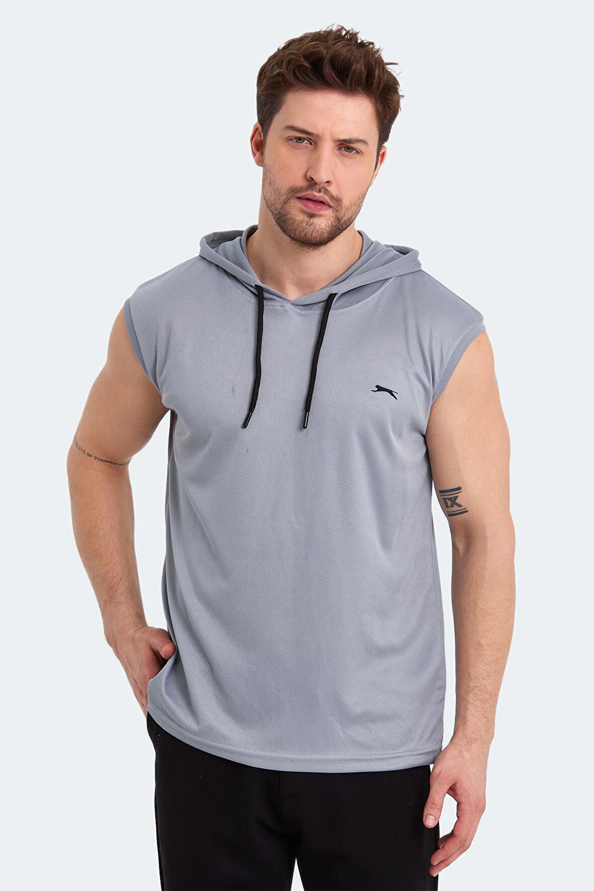 Slazenger RAG Erkek T-Shirt Gri