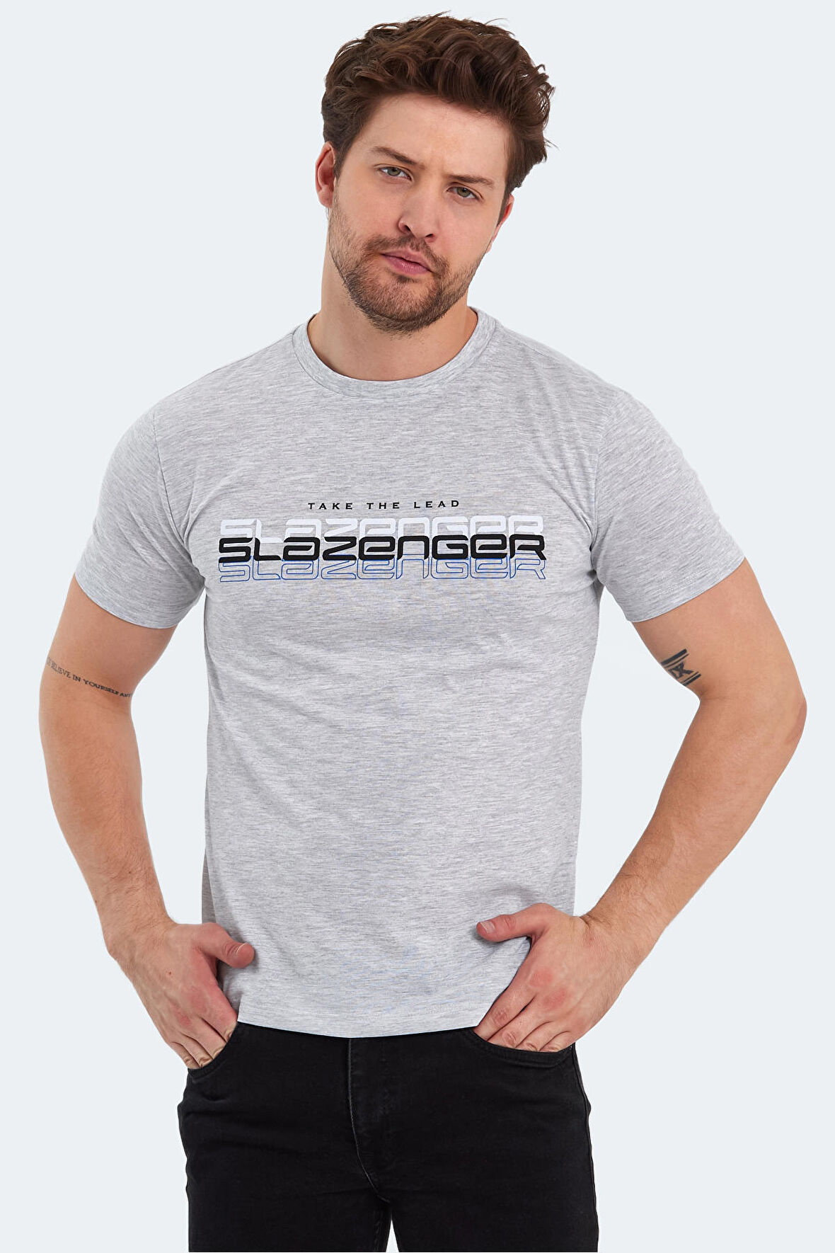 Slazenger PALLU Erkek T-Shirt Ekru