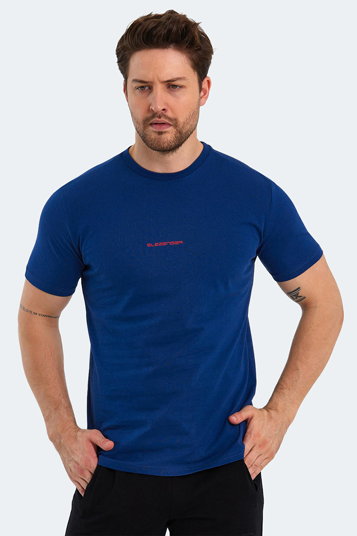 Slazenger PATSY Erkek Kısa Kol T-Shirt Indigo