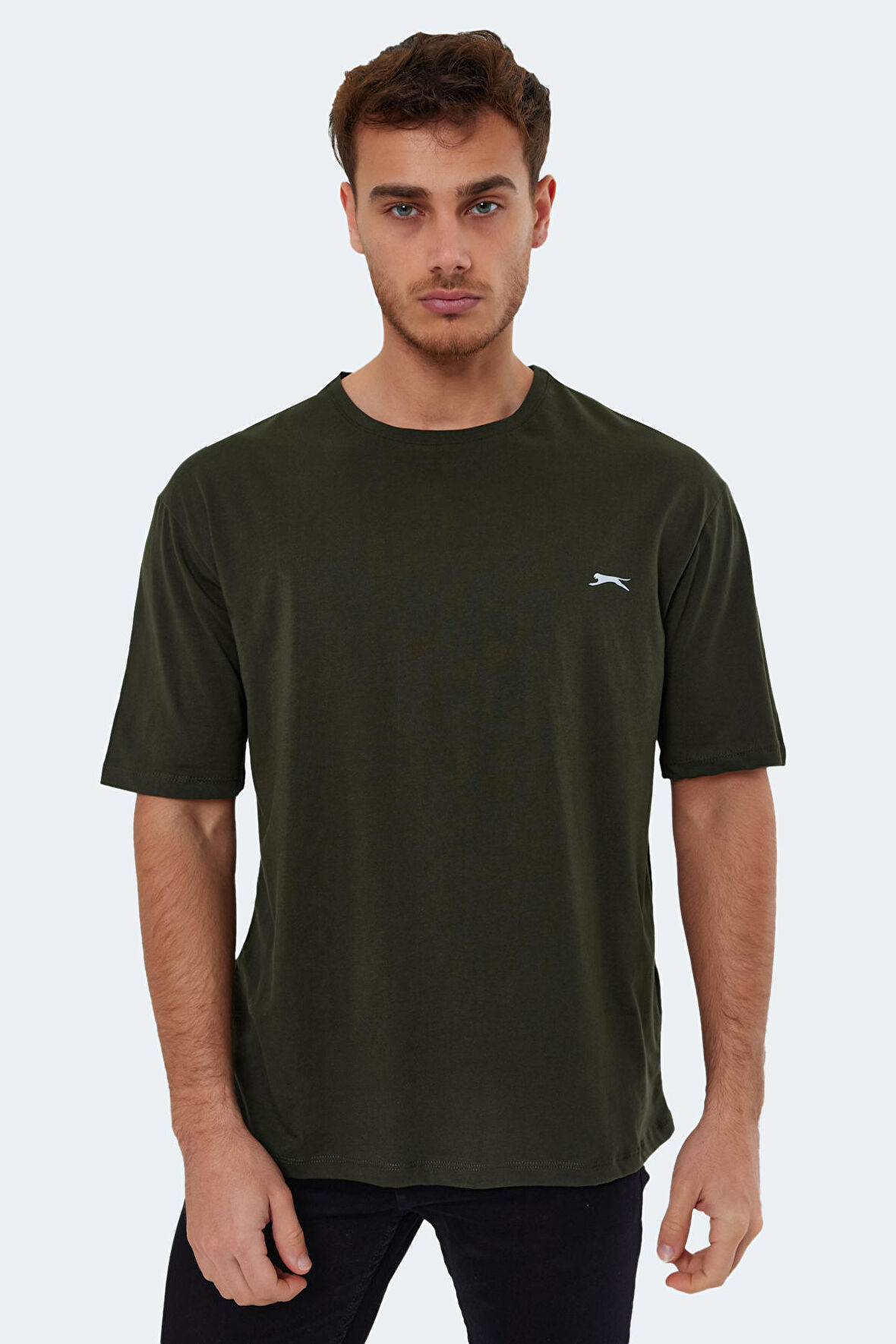 Slazenger KAISER Erkek T-Shirt Koyu Yeşil