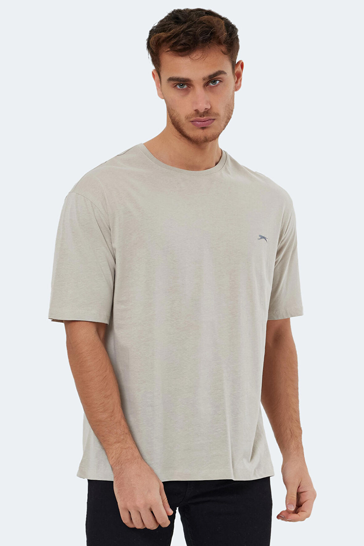 Slazenger KAISER Erkek T-Shirt Taş Gri