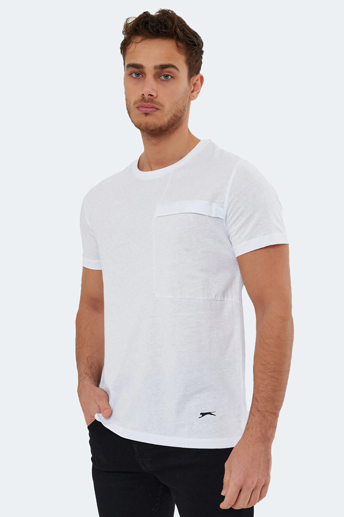 Slazenger KAURI Erkek T-Shirt Beyaz