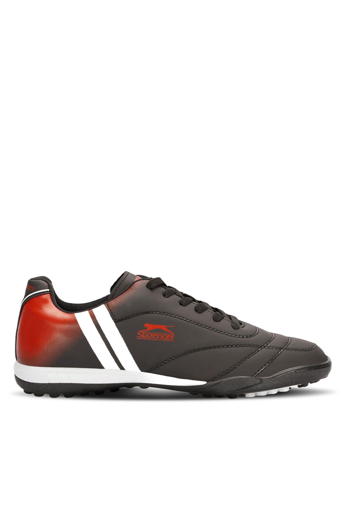 Slazenger MARK HS Futbol Erkek Halı Saha Ayakkabı Siyah / Beyaz / Kırmızı