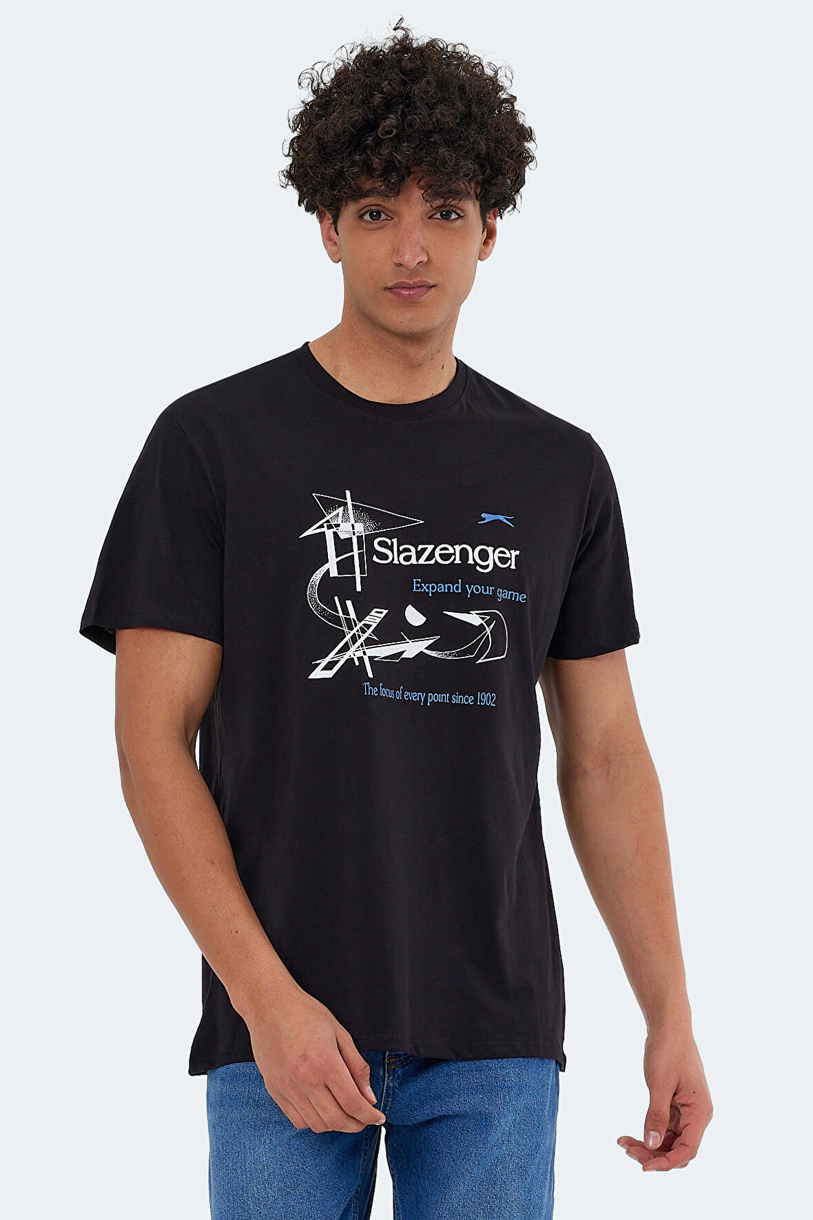 Slazenger KARNEN OVER Erkek Kısa Kol T-Shirt Siyah