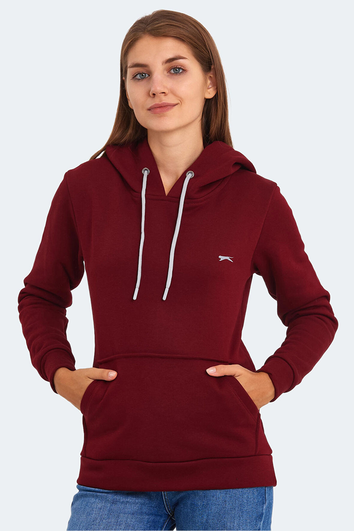 Slazenger KESHIAN Kadın Sweatshirt Bordo