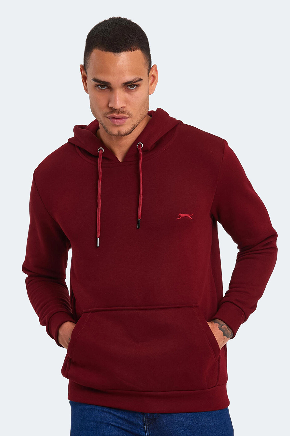 Slazenger KEANS Erkek Sweatshirt Bordo