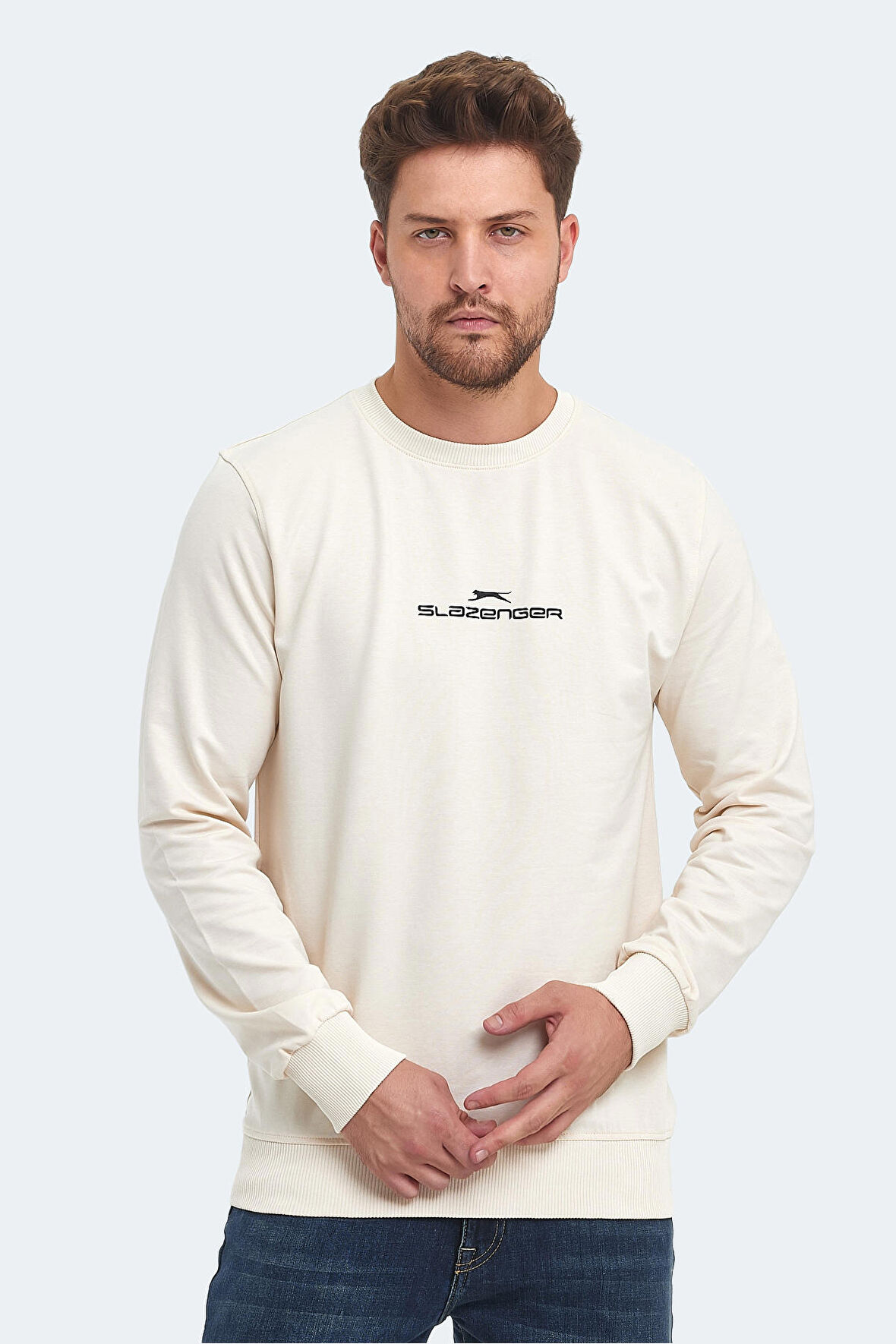 Slazenger ORTWIN Erkek  Bej Sweatshirt