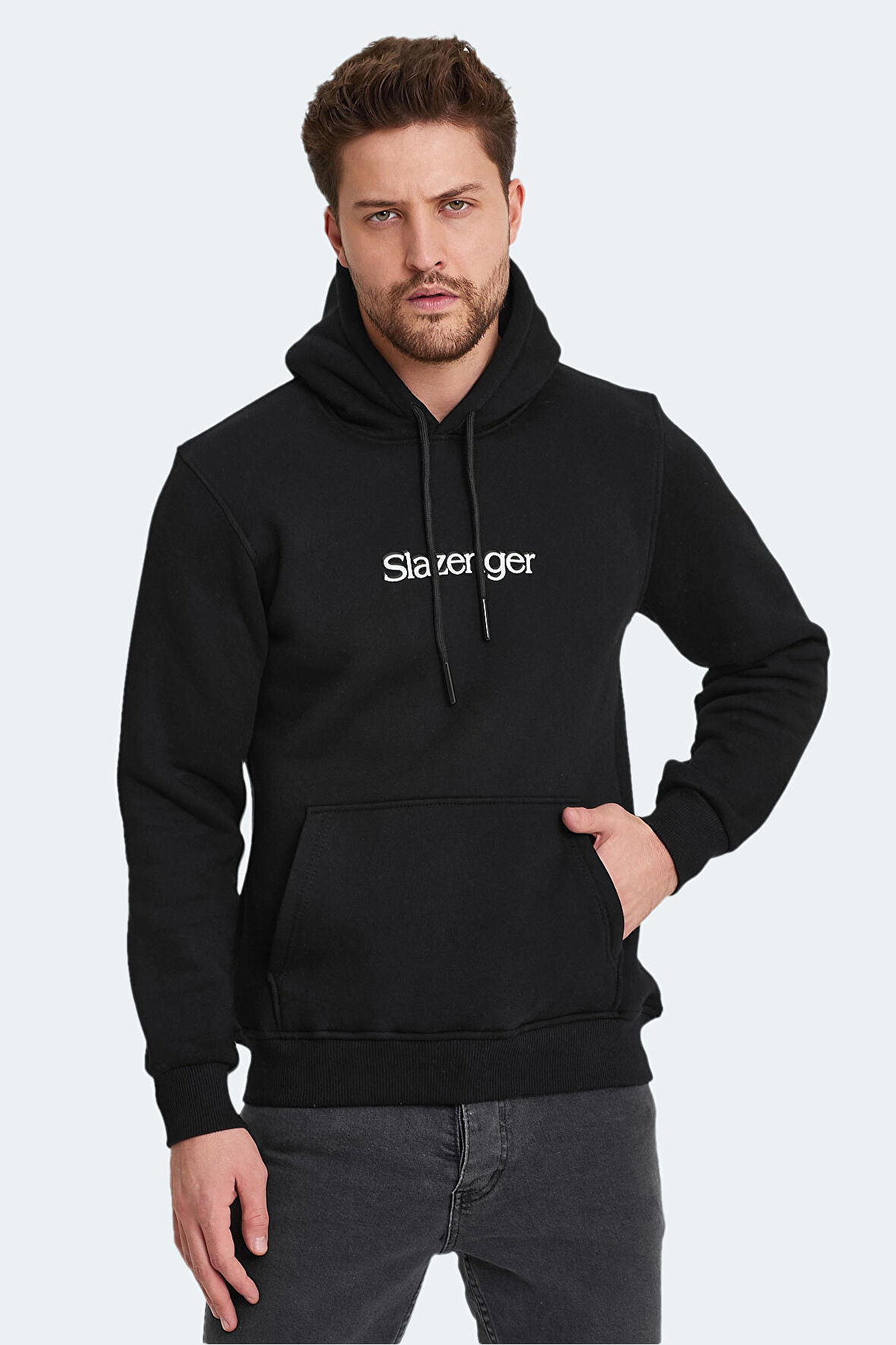Slazenger OCTAVIA IN Erkek Sweatshirt Siyah