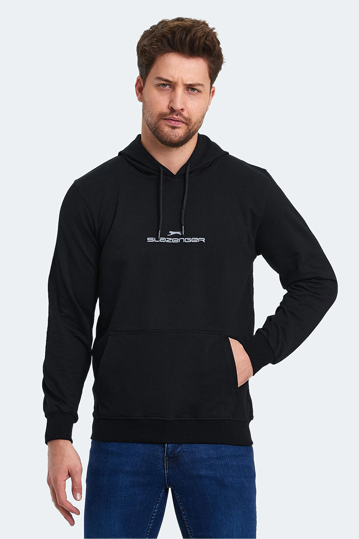 Slazenger ONCA IN Erkek Sweatshirt Siyah