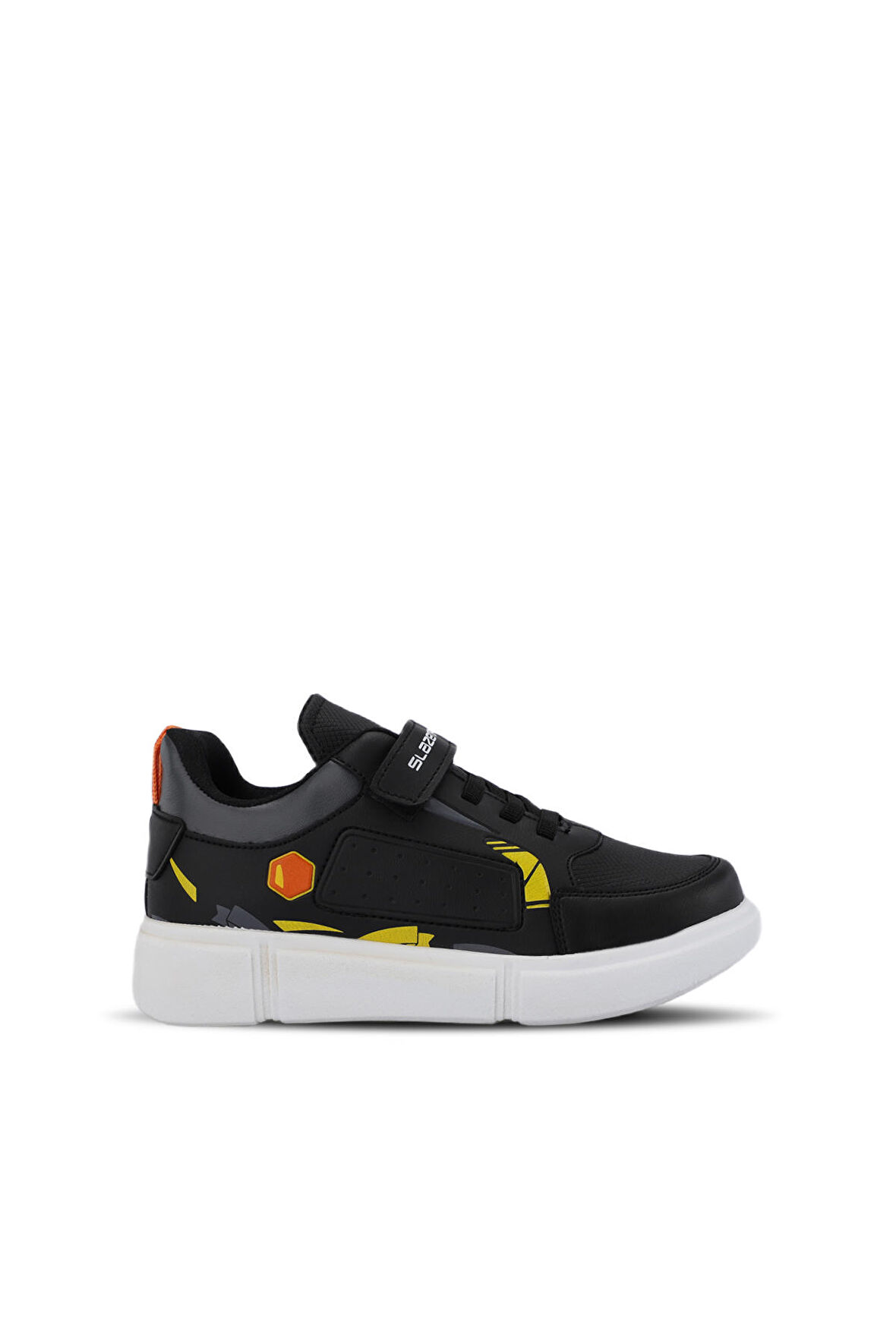 Slazenger KEPA Sneaker Erkek Çocuk Ayakkabı Siyah / Turuncu