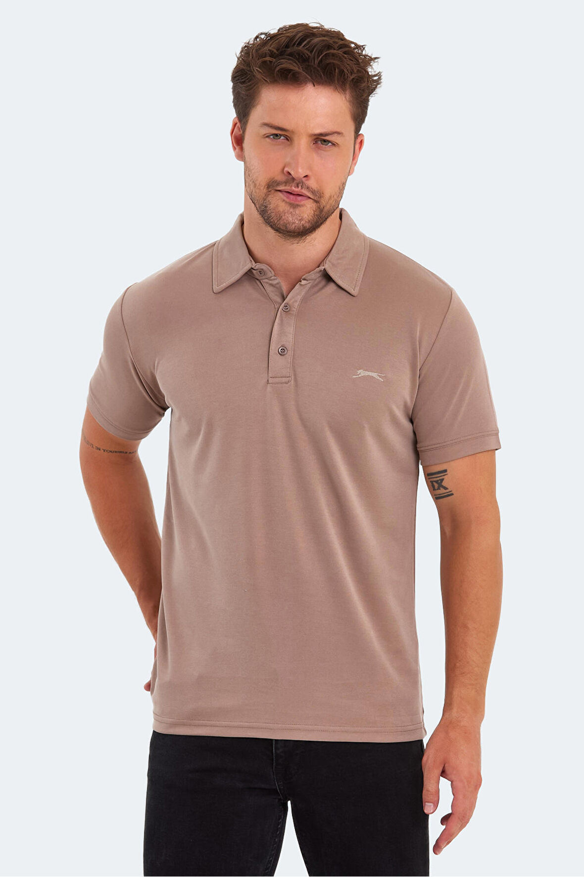 Slazenger KUGGA Erkek  Vizon Tişört