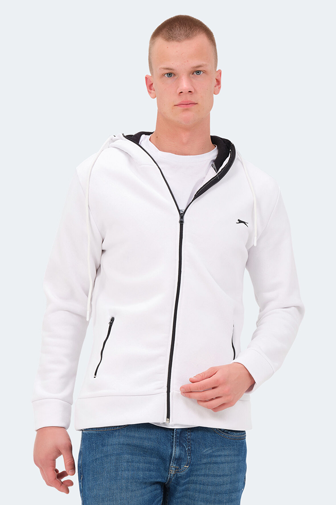 Slazenger KAYIN Erkek Sweatshirt Beyaz