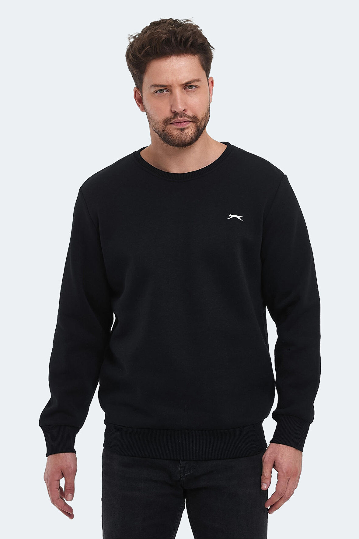 Slazenger KORAL IN Erkek Sweatshirt Siyah