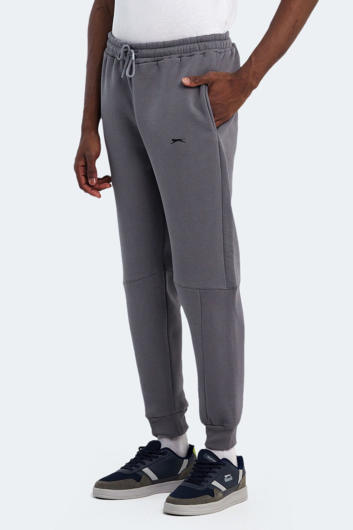 Slazenger KIARA I Erkek Cepli Koyu Gri Eşofman Altı