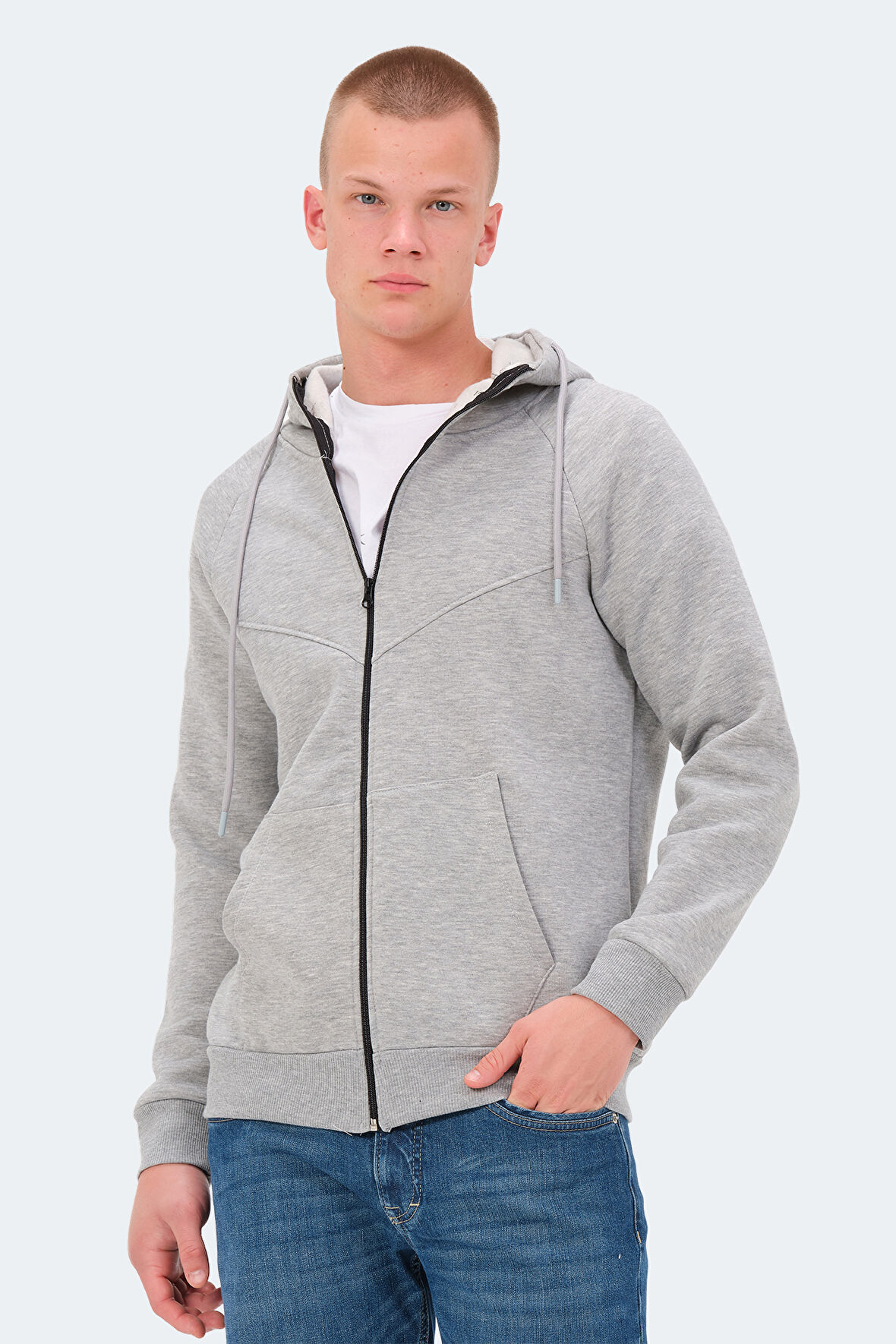 Slazenger KAZUE I Erkek Sweatshirt Gri