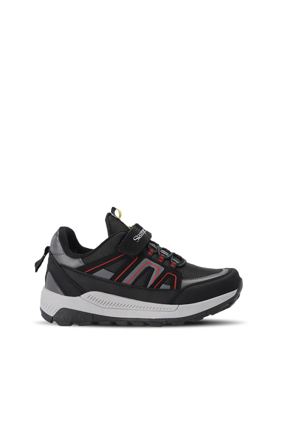 Slazenger KROSS KTN Unisex Çocuk Sneaker Ayakkabı Siyah / Kırmızı