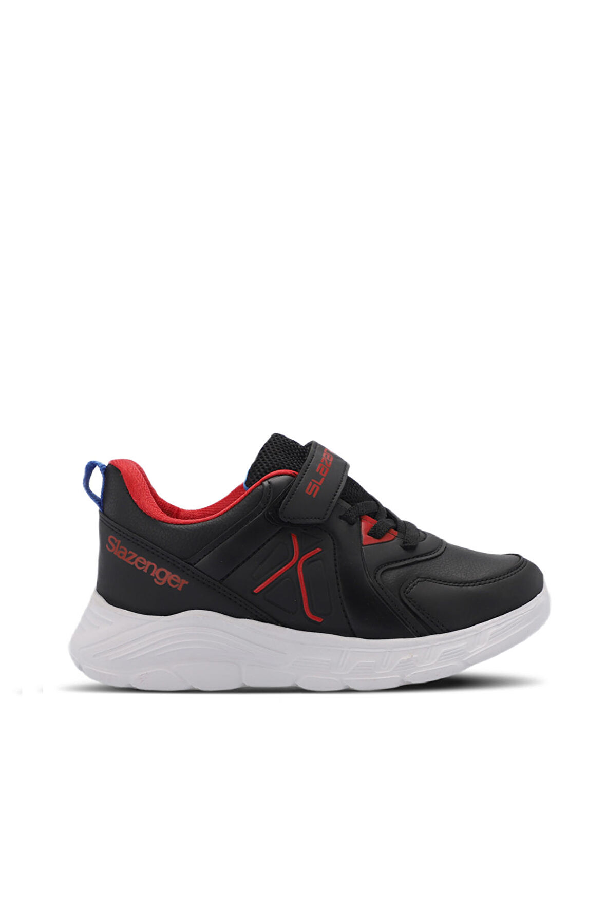 Slazenger VACATION I Çocuk Cırt Cırtlı Siyah / Kırmızı Günlük Spor Ayakkabısı