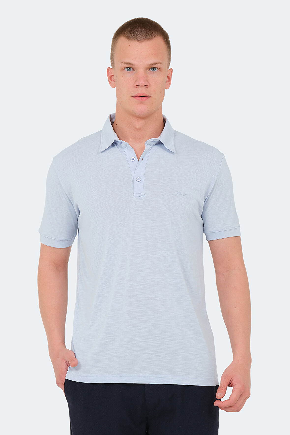 Slazenger KATSURO Erkek Polo Yaka Mavi Tişört
