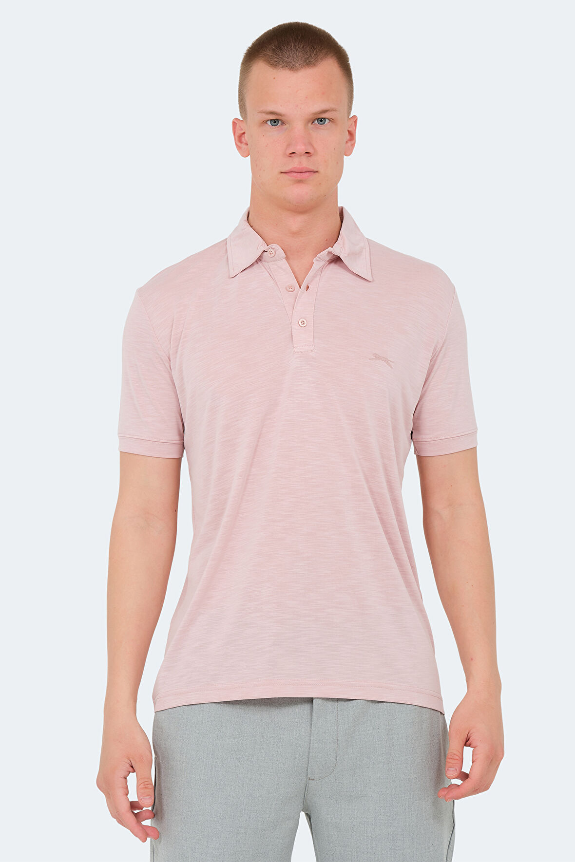Slazenger KATSURO Erkek Polo Yaka Gül Tişört