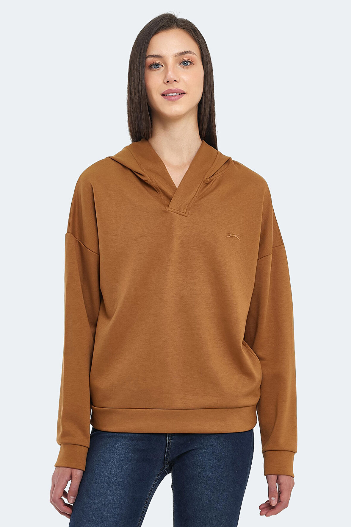 Slazenger KENZIE I Kadın Sweatshirt Hardal