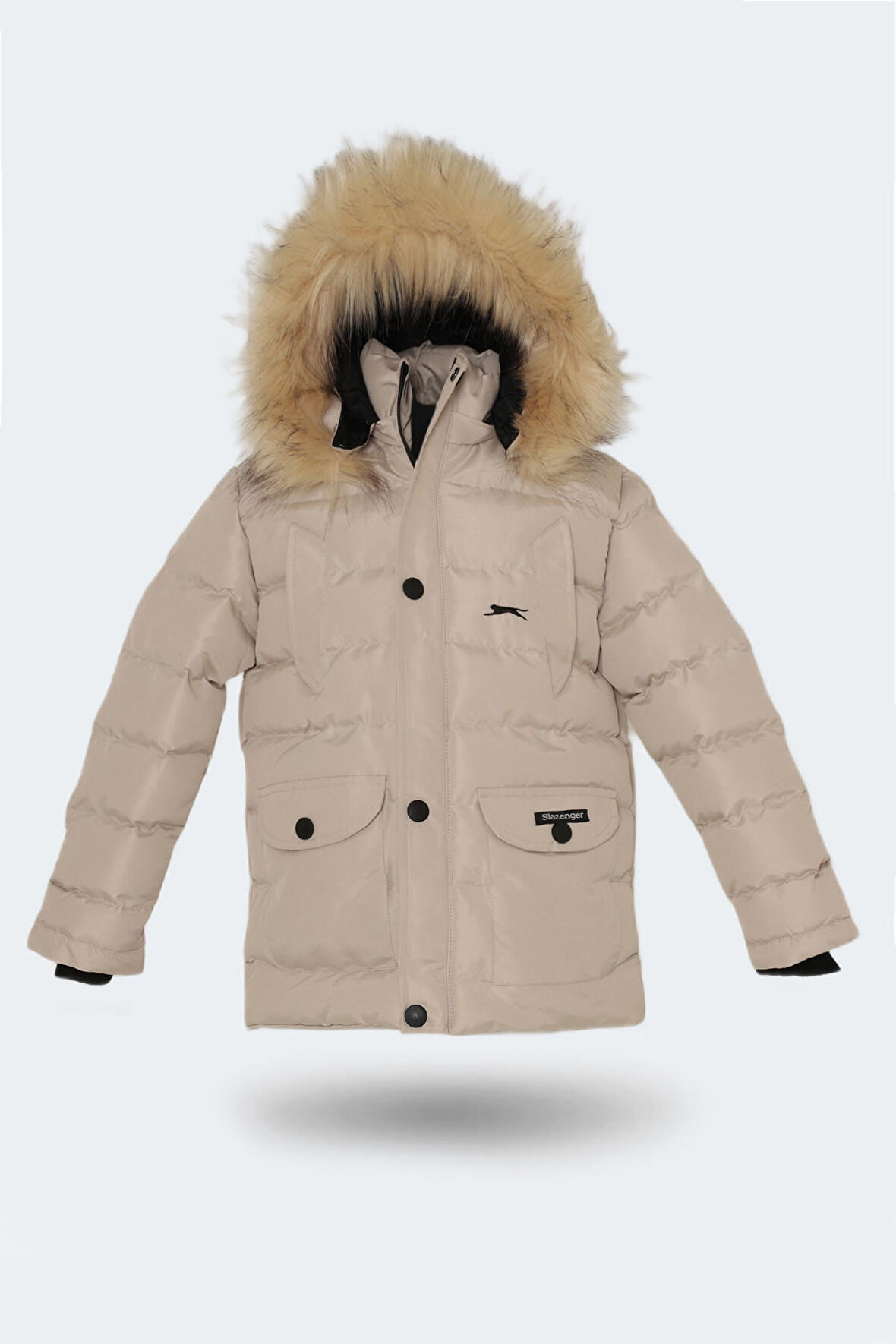 Slazenger NAPOLI Çocuk  Taş Gri Mont & Kaban